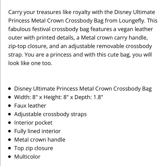 Princess 👑 crossbody - Picture 9 of 9